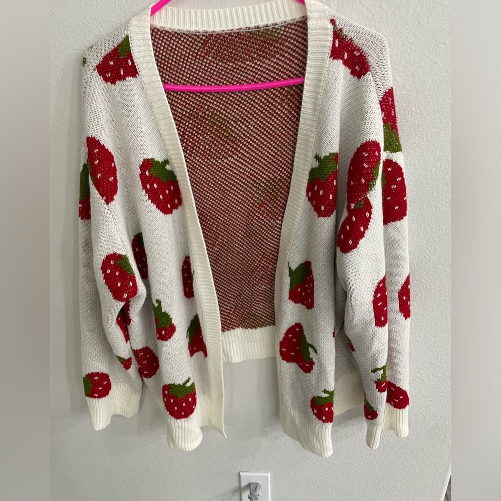 Strawberry cardigan